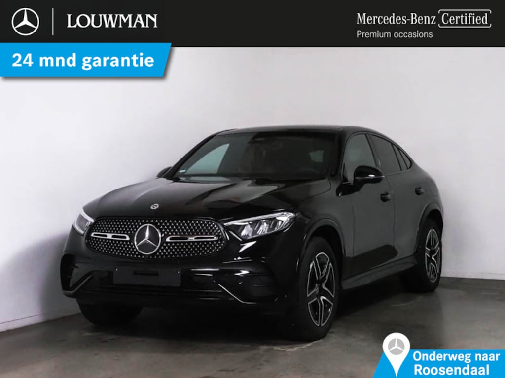 Mercedes-Benz GLC Coupe 300 e 4MATIC AMG Nightpakket Plug-In Hybride | Panoramadak | Trekhaak | 360°-camera | Memory | CarPlay | Stuur en Stoelverwarming | Inclusief 24 maanden Mercedes-Benz Certified garantie voor Europa.