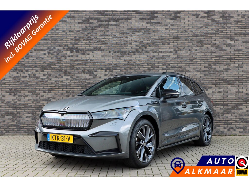 Skoda Enyaq iV 80 Sportline | SoH 98% | Crystal Face | Adaptieve cruise | Rijklaarprijs - incl.garantie