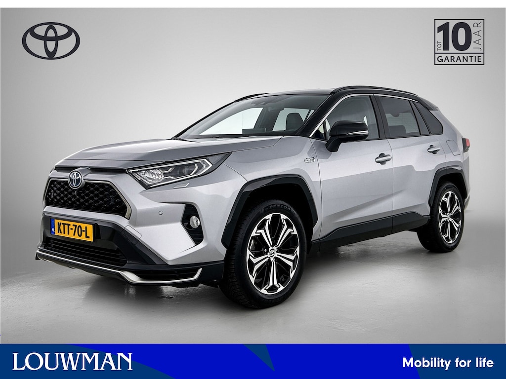 Toyota RAV4 2.5 Plug-in Hybrid AWD Bi-Tone Plus | Trekhaak afneembaar - 1500KG trekgewicht | 360 camera + binnenspiegel | Stoel+stuurverwarming | Stoelventilatie | Dodehoek detectie | Parkeersensoren voor+achter | Elektrische achterklep |