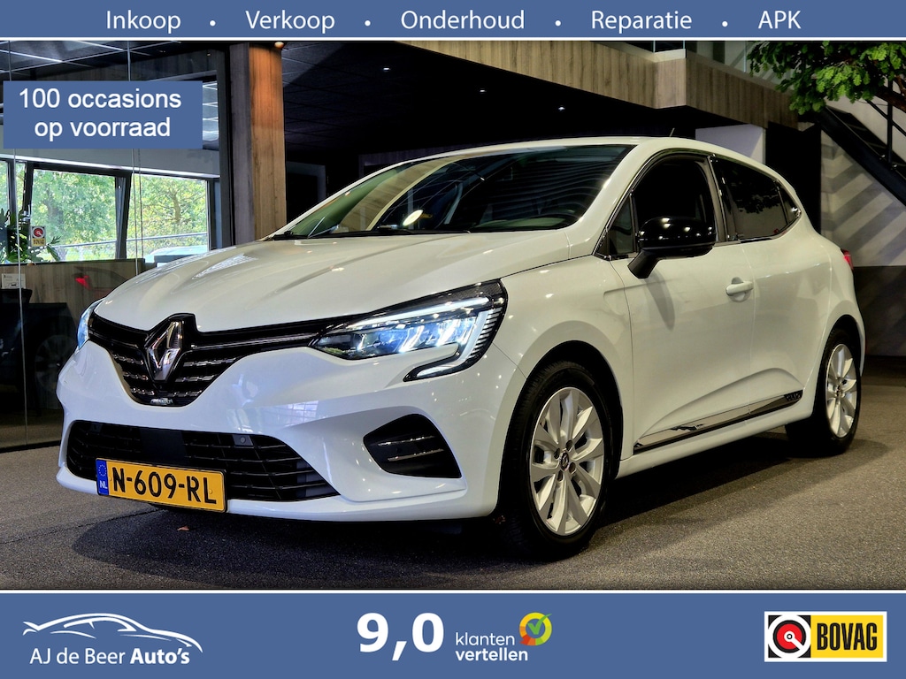 Renault Clio 1.6 E-Tech Hybrid 140 Intens 360 camera | Android-Carplay | Half leder | Verw. stoelen-stuur | Parelmoer