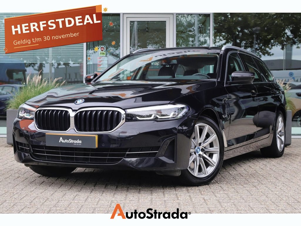 BMW 5-Serie Touring (g31) 530e High Executive 292pk AUT I SoH 96% I Navi I Leder I Stoelverwarming I Cruise I Climate
