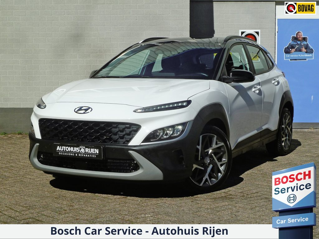 Hyundai Kona 1.6 GDI HEV Fashion|Navi|Keyless-Entry/Go|Two-Tone|Adaptive-Cruise|Stoel/Stuurverwarming|Dodehoekdetectie