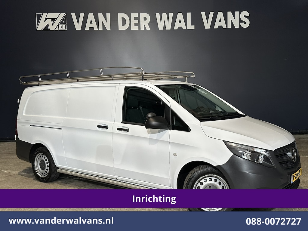 Mercedes-Benz Vito 114 CDI 136pk L3H1 Inrichting Euro6 Airco | Navigatie | Camera | Imperiaal | Trekhaak Sidebars, Bijrijdersbank