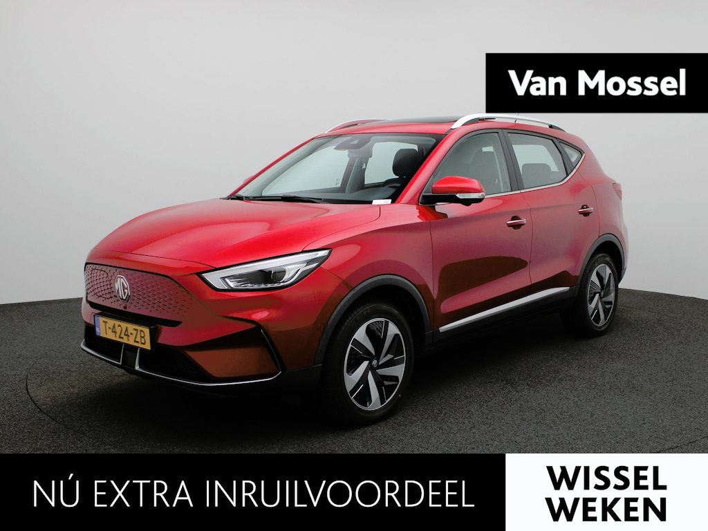 MG MG ZS EV Standard Range Luxury 50 kWh Automaat | Panoramadak | Leder | Navigatie | Airco | Achteruitrijcamera | Apple Carplay / Android Auto | Stoelverwarming | Lichtmetalen Velgen |