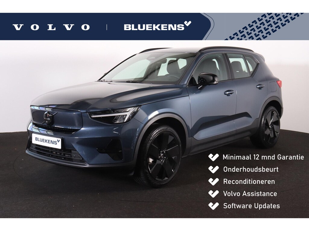 Volvo EX40 Single Motor Extended Range Plus Black Ed. 82 kWh - IntelliSafe Assist & Surround - 360º Camera - Harman/Kardon audio - Verwarmde voorstoelen, stuur & achterbank - Parkeersensoren voor & achter - Elektr. bedienb. voorstoelen met geheugen links - Draadloze tel. lader - Warmtepomp - 20' LMV