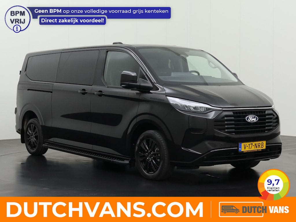 Ford Transit Custom 2.5PHEV Lang Black Platinum Dubbele Cabine | Leder | BOMVOL !!!