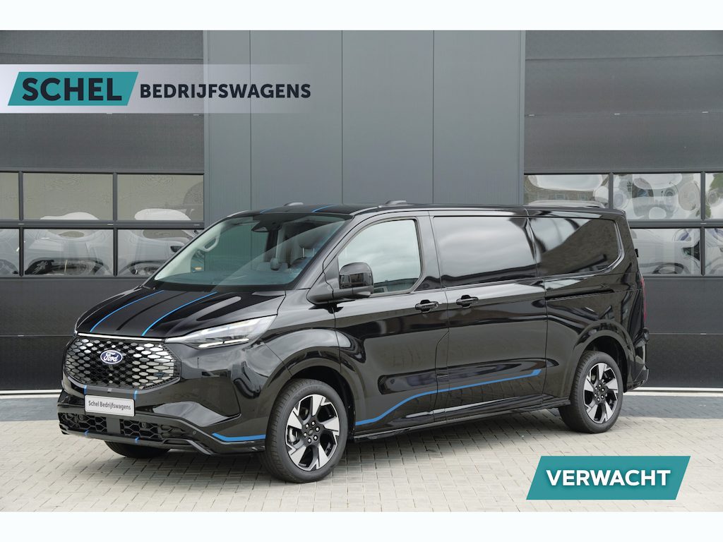 Ford E-Transit Custom 340 L2H1 Sport 71 kWh 218pk - 2x Schuif - ACC - B&O - Navi - Stoel/Stuurverwarming - 360 Camera - Trekhaak - Rijklaar