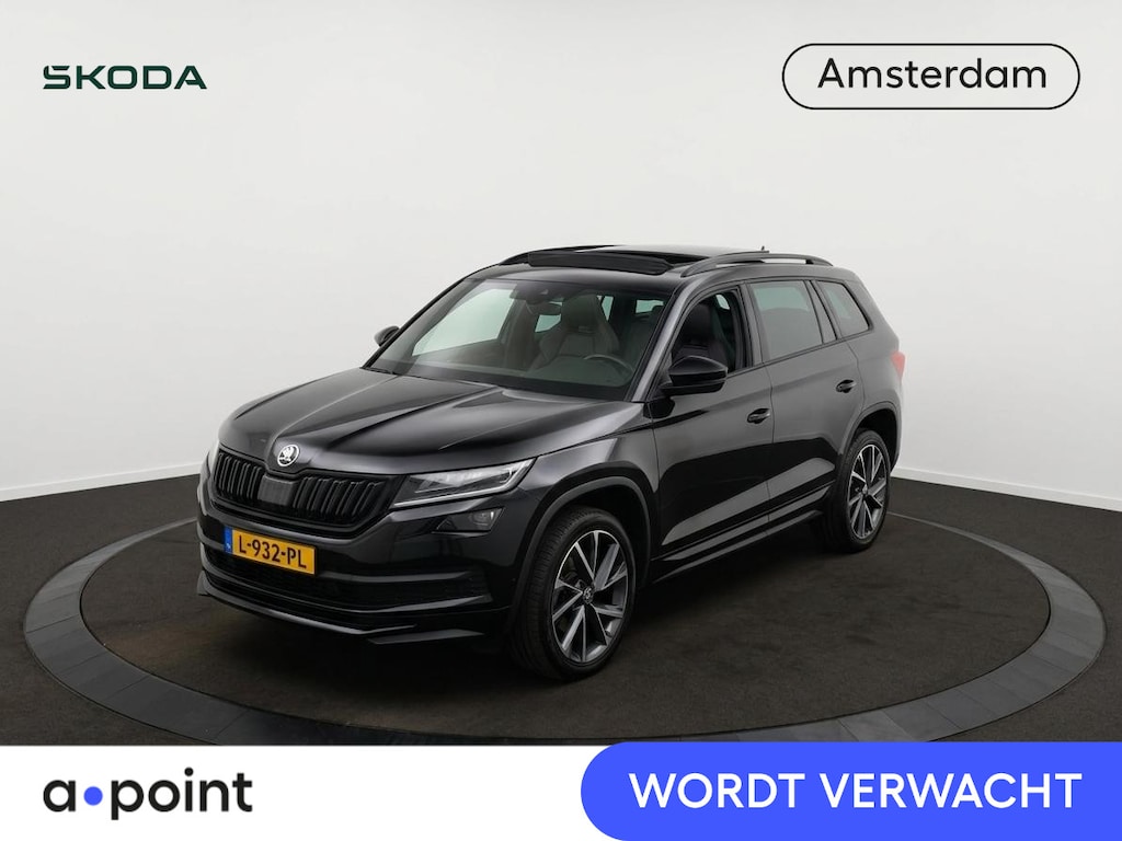 Skoda Kodiaq 1.5 TSI Sportline Business 150 pk Automaat | Navigatie | Panoramadak | Parkeersensoren | Achteruitrijcamera | Keyless | Elektr. bestuurdersstoel met geheugen | Stoelverwarming |