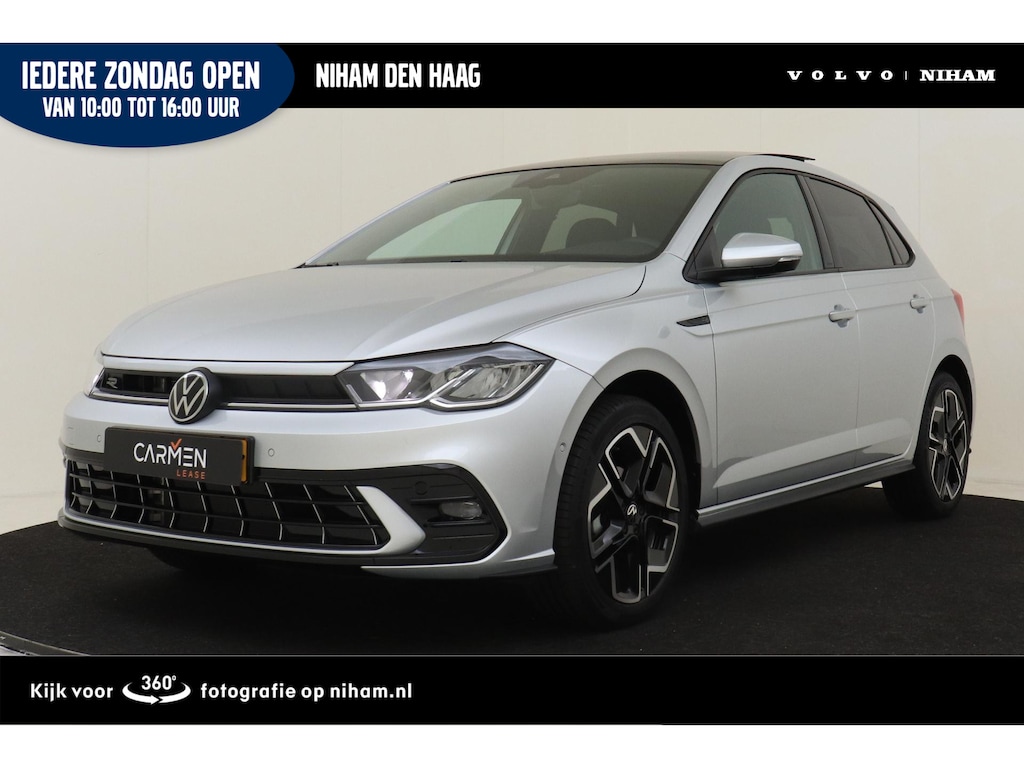 Volkswagen Polo 1.0 TSI R-LINE EDITION -PANO.DAK|KEYLESS|CARPLAY|STOELVERW.|DODEHOEK|PARKEERASST.|PRIVACY.GLAS|17"YORK