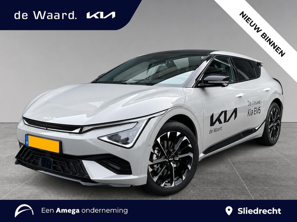 Kia EV6 GT-Line 84kWh 228pk | €3.795 VOORRAADVOORDEEL | DIRECT LEVERBAAR | SCHUIF/KANTELDAK | HEAD-UP DISPLAY | MERIDIAN® PREMIUM AUDIO  | 20" LM-VELGEN (GT-LINE) | 360° CAMERA |