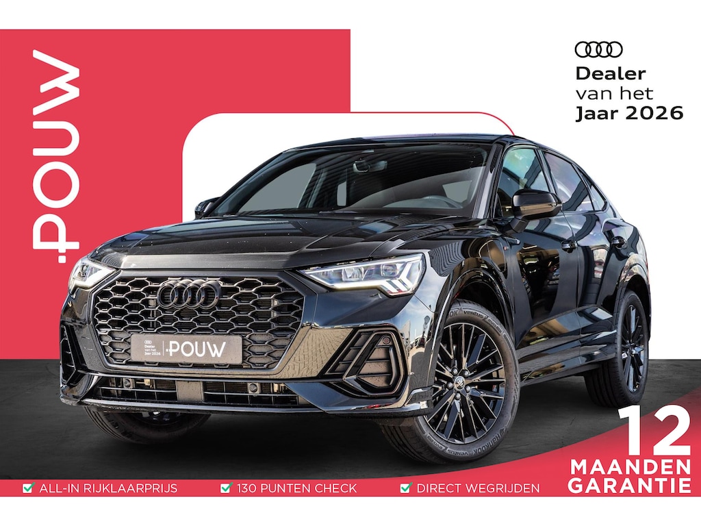Audi Q3 Sportback 45 TFSIe 245pk PHEV S Edition | SoH 100% | Trekhaak | Panoramadak | Stoelverwarming | Achteruitrijcamera | Elektr. Achterklep