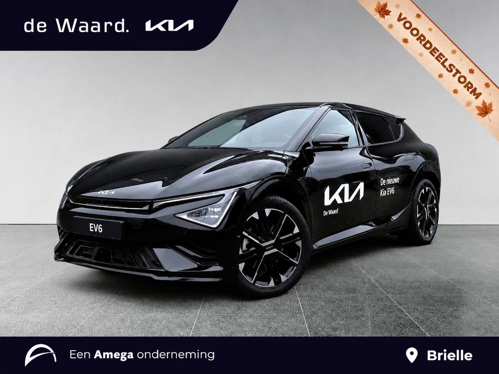 Kia EV6 GT-Line 84kWh 228pk | €3.795 VOORRAADVOORDEEL | DIRECT LEVERBAAR | SCHUIF/KANTELDAK | HEAD-UP DISPLAY | MERIDIAN® PREMIUM AUDIO  | 20" LM-VELGEN (GT-LINE) | 360˚ CAMERA |
