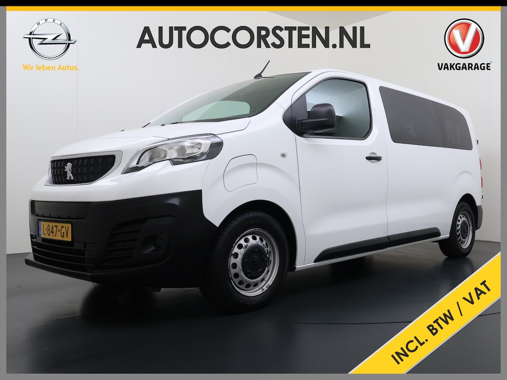 Peugeot e-Expert AUT. 9-Persoons Incl. BTW (€18.958 ex) SOH 92% Navi* Apple Carplay Android Auto Airco Cruise Control Privacy Glas DAB Isofix Bluetooth Dealeronderhouden Origineel Nederlandse Auto