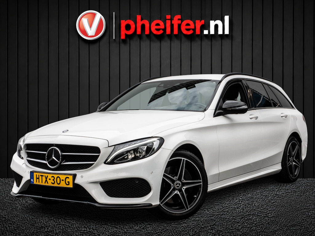 Mercedes-Benz C-klasse Estate 250 Aut. 211pk AMG-Line Trekhaak/ Head up/ Adapt. cruise/ Blindspot/ 360 Camera/ Navigatie/ Stoelverwarming