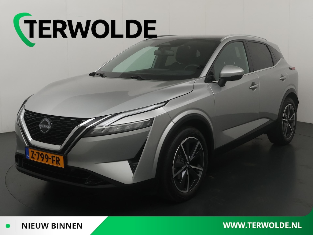 Nissan Qashqai 1.3 MHEV Xtronic Tekna | Panoramadak | Stoel-, Stuur- & Voorruitverw. | Trekhaak |
