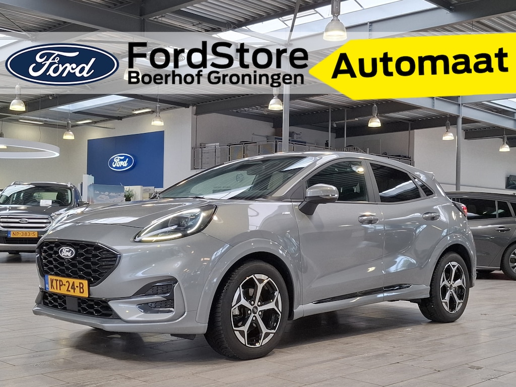 Ford Puma EcoBoost Hybrid 125pk ST-Line X | Winter Pack | El. a. klep | B&O | Half leer | Cruise | Camera | 4 seiz. banden
