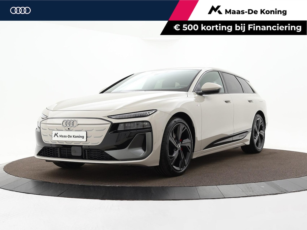 Audi A6 Avant e-tron S edition 286pk 83 kWh · SOH 97,3% · Warmtepomp · Wegklapbare Trekhaak · 360 Camera · Elek. Voorstoelen · 21'' Inch · Achterbank verwarmd · Garantie t/m 09-01-2031 of 100.000km