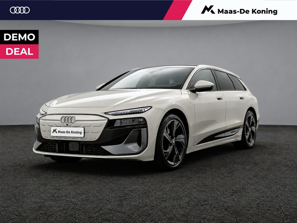 Audi A6 Avant e-tron S edition 286pk 83 kWh · SOH 97,3% · Warmtepomp · Wegklapbare Trekhaak · 360 Camera · Elek. Voorstoelen · 21'' Inch · Achterbank verwarmd · Garantie t/m 09-01-2031 of 100.000km