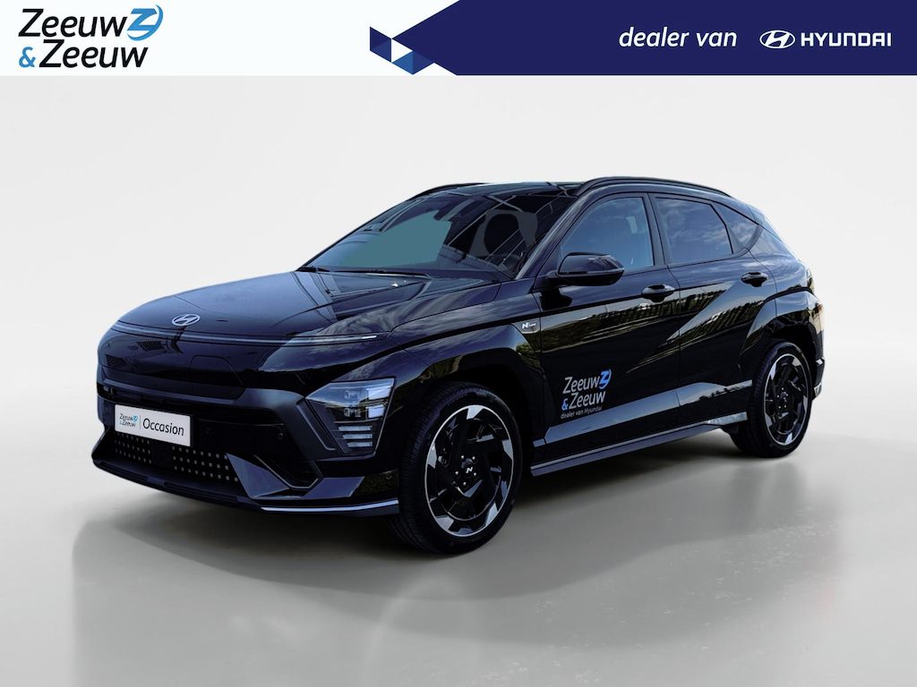 Hyundai Kona Electric N Line Sky 64.8 kWh | Navigatie| Schuif-kantel dak| Head up display| Stoelverwarming/koeling| 360 graden camera|