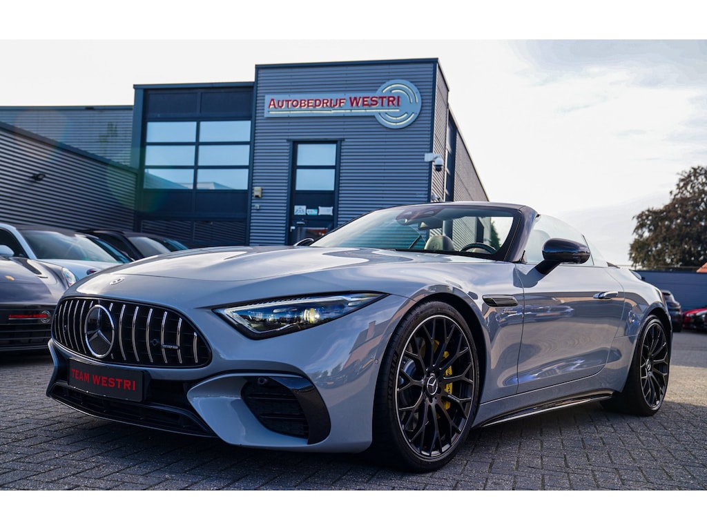 Mercedes-Benz AMG SL Roadster 43 | Burmester | Carbon Pakket | Sport uitlaat | Stoelkoeling | Nekverwarming | 360 Cam | HuD