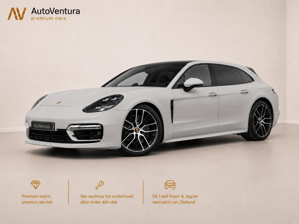 Porsche Panamera Sport Turismo 2.9 4 E-Hybrid | Krijt Grijs | Sport Chrono | Elektrisch schuif-/kantel Panorama | SoftClose |