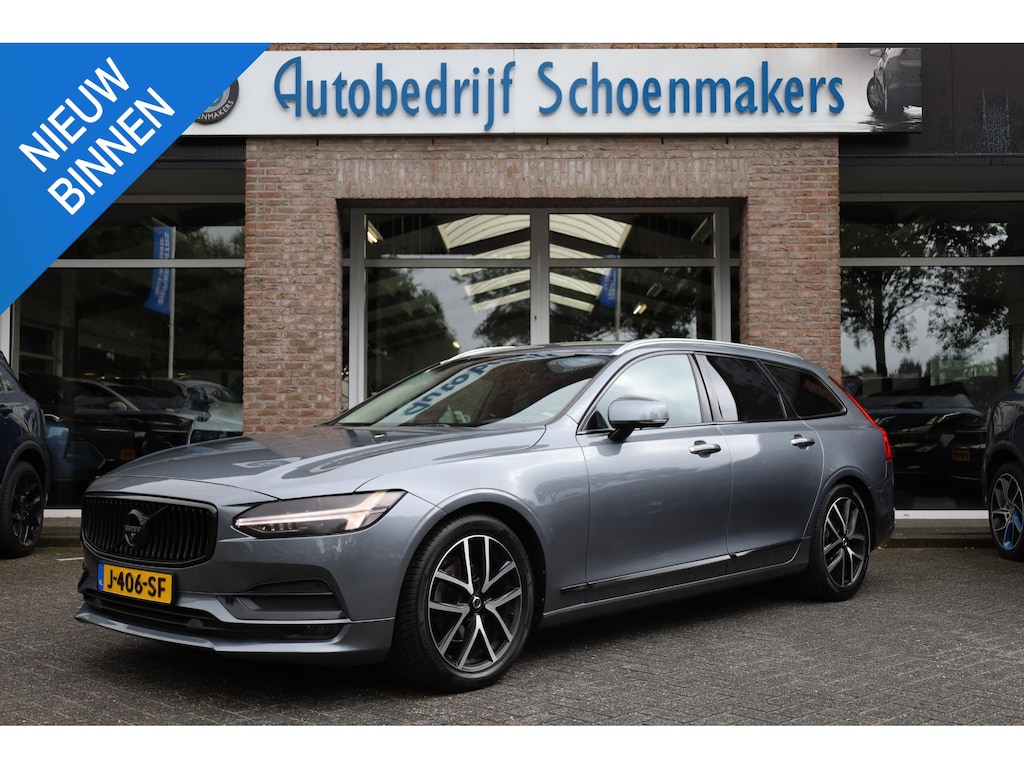 Volvo V90 2.0 D3 R-Design TREKHAAK-INKLAPB. ALCANTARA MEMORY STOELVERWARMING 360-CAMERA CARPLAY ELEC-STOEL/KLEP ACC NAVI 2XPDC 18''LMV ENZ.