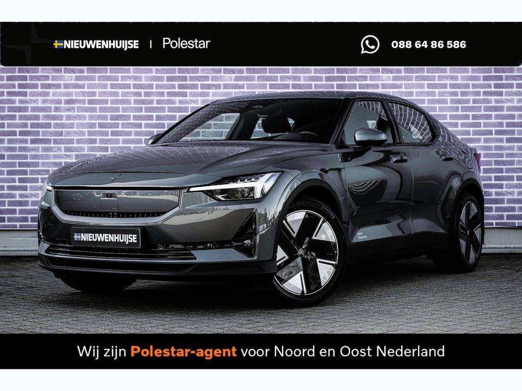 Polestar 2 Long Range Single Motor 82 kWh | Trekhaak | Panoramadak | 360 Graden Camera | Keyless Entry | Elektrische Achterklep | Elektrisch Verstelbare Voorstoelen | Stoelverwarming | Cruise Control Adaptief | BLIS | Google Navigatie | Apple Carplay | Android Auto