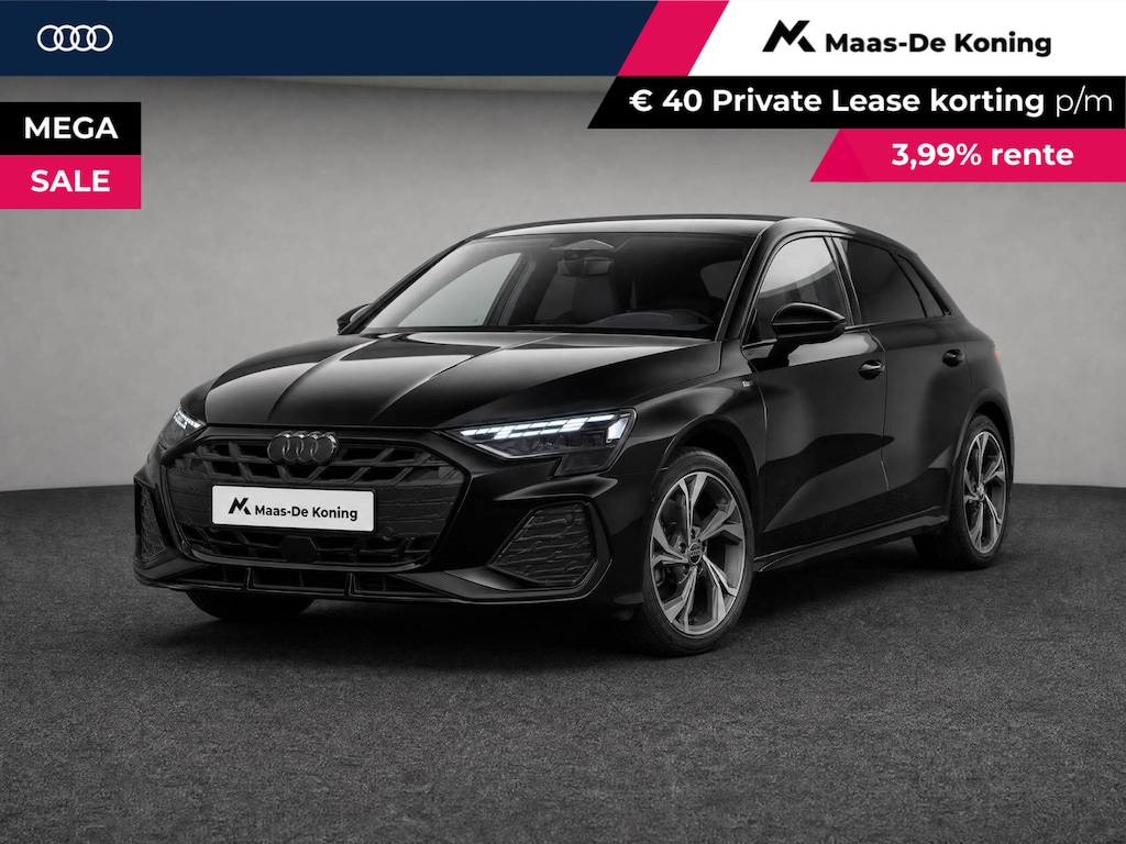 Audi A3 Sportback 40 TFSI e S edition 204 PK · Assistentiepakket rijden en parkeren plus · Optiekpakket zwart plus · Lichtpakket plus ambient light · MEGA Sale