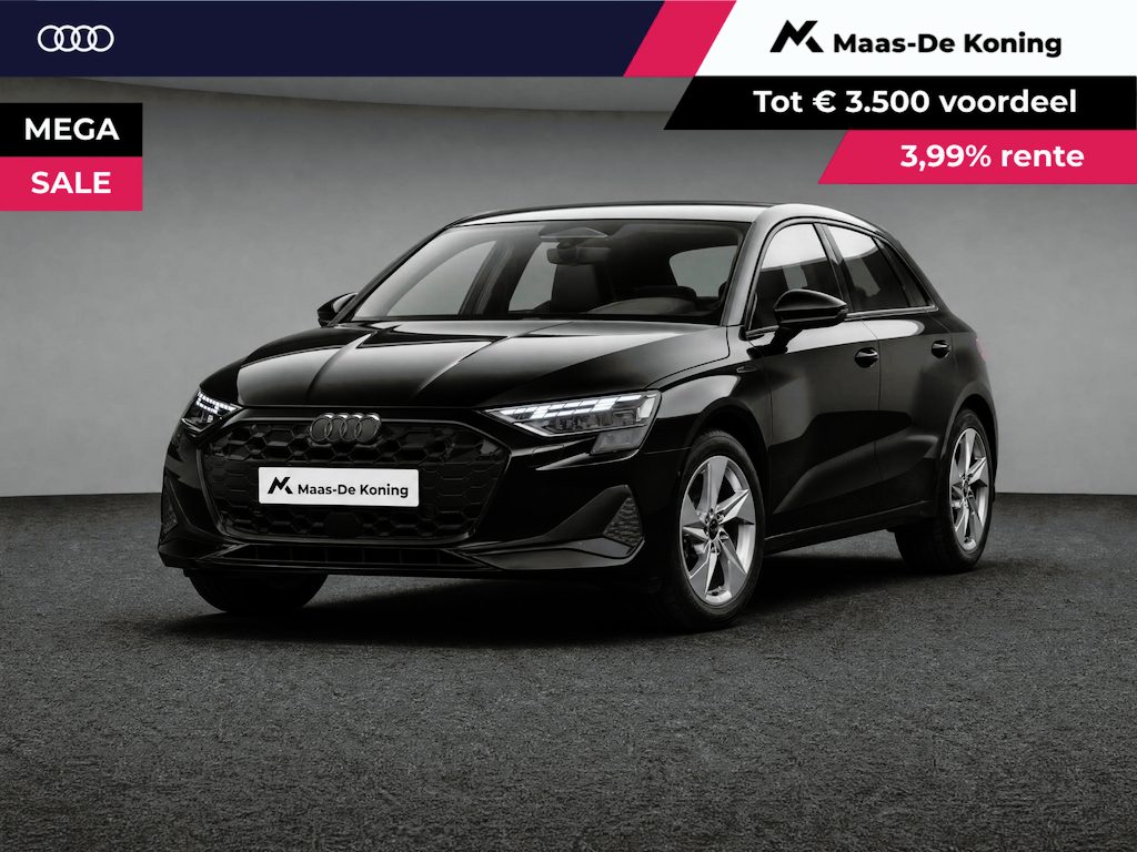 Audi A3 Sportback 40 TFSI e Advanced edition 204 PK · Optiekpakket zwart plus · Assistent rijden en parkeren plus · Lichtpakket plus ambient light · MEGA Sale