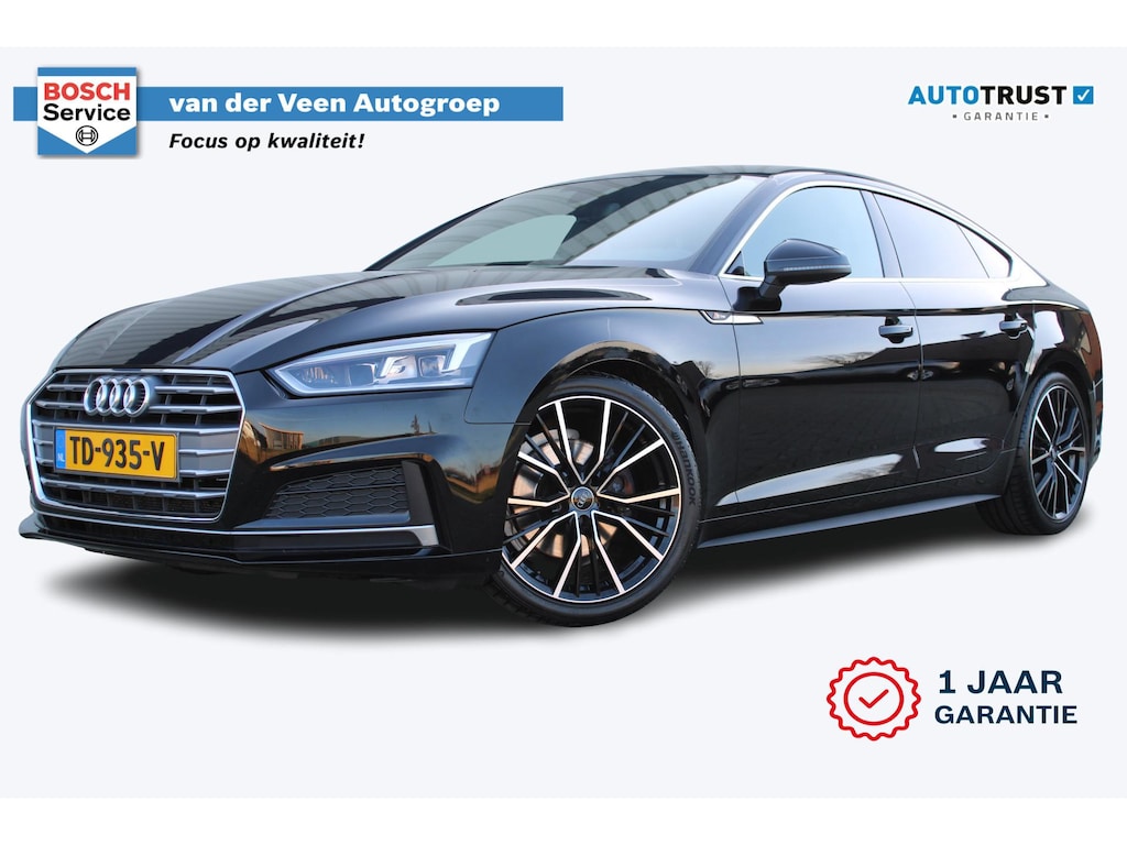 Audi A5 Sportback 1.4 TFSI Sport S-line Edition | Incl. 12 maanden garantie | Navigatie | Cruise control | Climate control | Elektrische achterklep | LED koplampen | Parkeersensoren | Zwarte hemel |