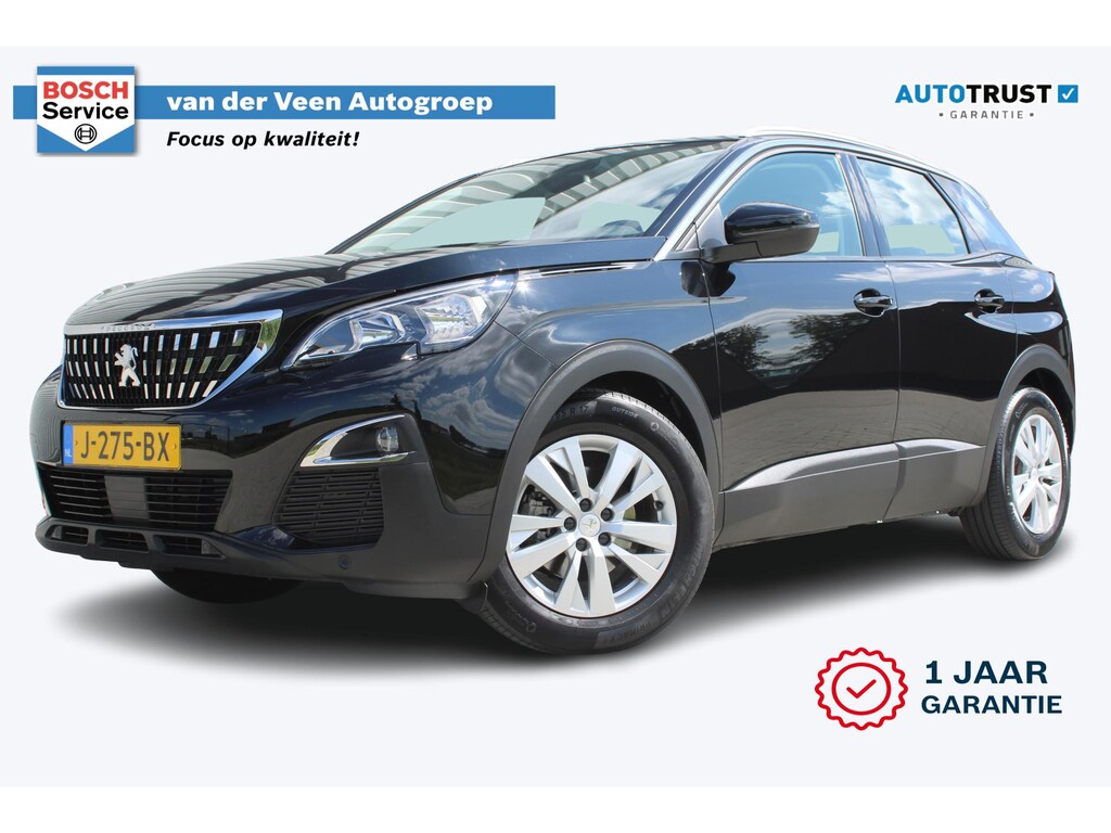 Peugeot 3008 1.2 PureTech Active Avantage | Incl. 12 maanden garantie | Nieuwe distributieriem + beurt | Apple carplay/Android auto | Trekhaak afneembaar | Cruise control | Parkeercamera | Navigatie | Climate control | DAB radio | 100% onderhouden |