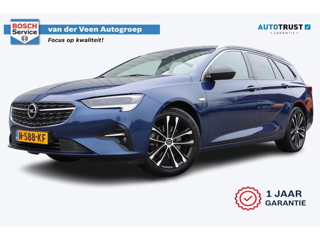 Opel Insignia Sports Tourer 1.5 CDTI Ultimate | Incl. 12 maanden garantie | Cruise control | Climate control | Wegklapbare trekhaak | Apple CarPlay | Navigatie | Stuurverwarming | Leer/alcantara | Bose audio | Verkeersbord herkening |