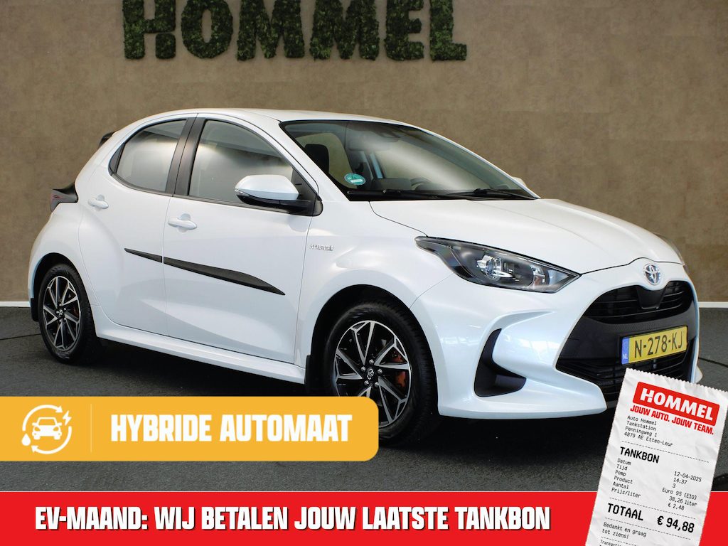 Toyota Yaris 1.5 Hybrid Active Plus - TREKHAAK 450 KG GEREMD TREKGEWICHT - ADPATIVE CRUISE CONTROL - ACHTERUITRIJ CAMERA - STOEL VERWARMING - APPLE CARPLAY/ ANDROID AUTO