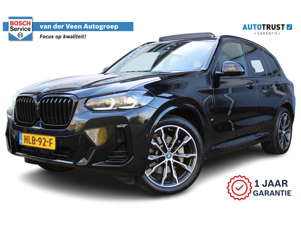 BMW X3 xDrive30e High Executive M-Sport | Incl. 12 maanden Garantie | SoH 96% | Panorama dak | Harman/Kardon Audiosysteem | Head-Up Display | Elektrisch verstelbare stoelen met memory | Adaptive cruise | 360* Camera | Elektrische kofferbakklep | Dodehoekdetectie | Stoelverwarming | Keyless entry/start | Navigatie | Parkeersensoren V+A | Apple CarPlay/Android Auto | Climate controle | Draadloze telefoonlader |