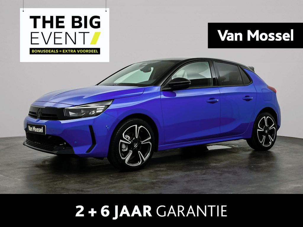 Opel Corsa 1.2 Turbo Hybrid Ultimate | Navigatie | Camera | Stoel&Stuur Verwarming | Suede Bekleding | Elektrische verstelbare bestuurderstoel | Matrix Verlichting | 17'' LMV | Dodehoekassist | Sensoren V+A | Apple Carplay&Android Auto | Tot 8 jaar speciale garantie!