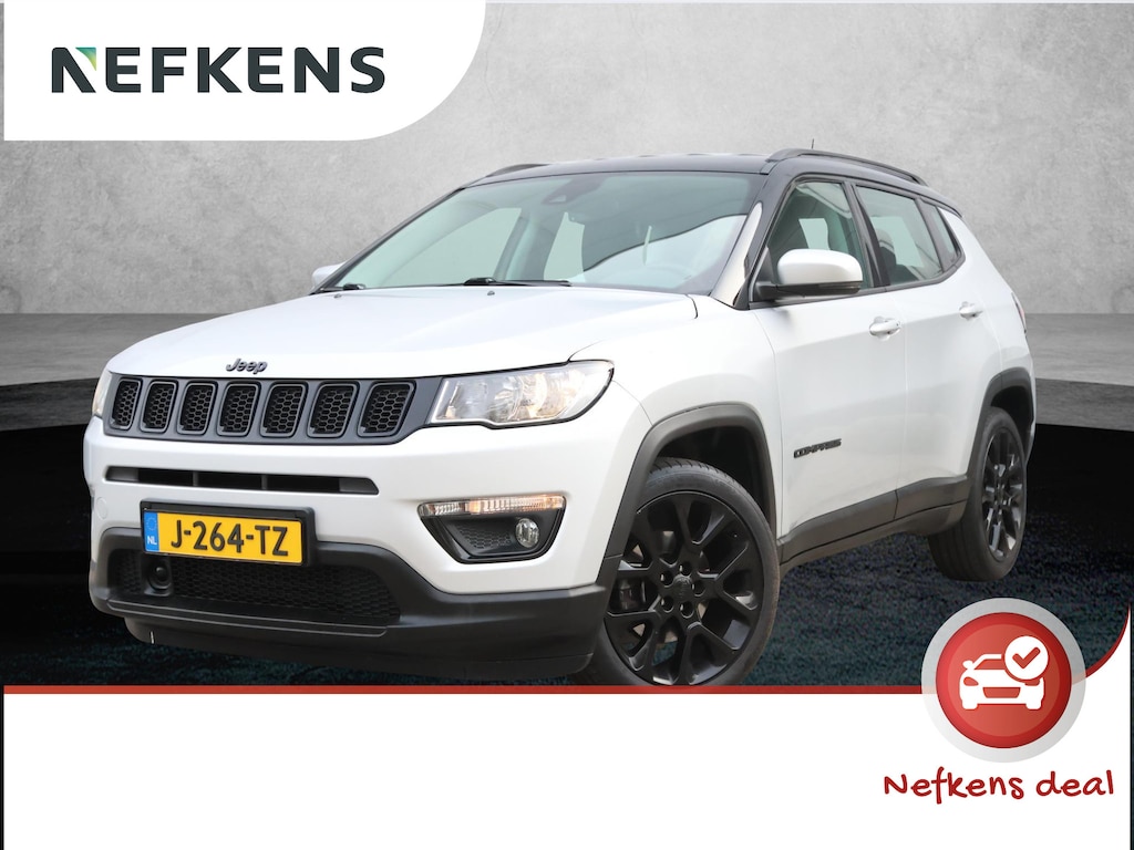 Jeep Compass 150pk Night Eagle Automaat | 1ste eigenaar | Camera | 19" LM velgen | LEER/Stof | Navigatie