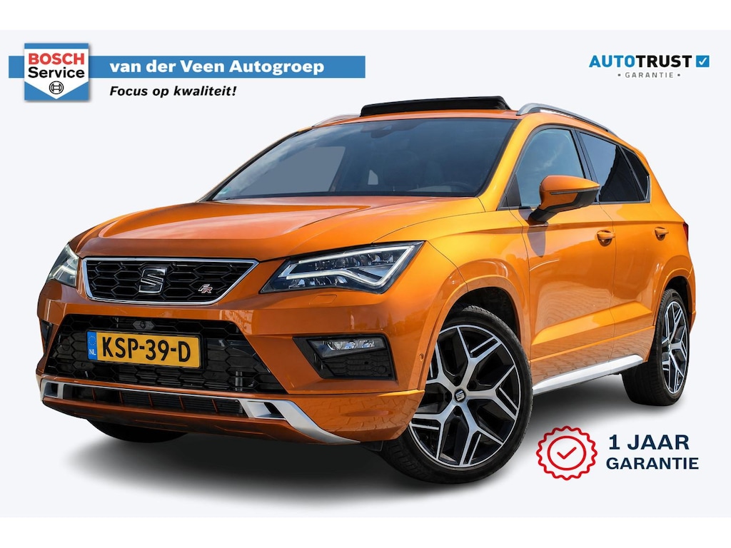 SEAT Ateca 2.0 EcoTSI FR 4DRIVE Business Intense | Incl. 12 maanden garantie | Trekhaak | 360 camera | Parkeersensoren | Schuif/kantel dak | Climate control | Cruise control | Apple Carplay/Android Auto | Airco | Bluetooth | Elektrische kofferklep | Lichtmetalen velgen