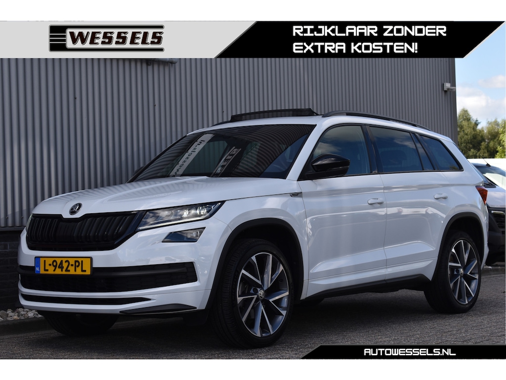 Skoda Kodiaq 1.5 TSI Sportline Business 7p. Panorama, Adaptive cruise, Canton, Memory, Camera, Virtual cockpit, Trekhaak