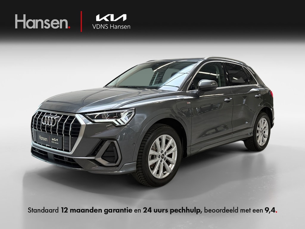 Audi Q3 45 TFSI e S-Line I Trekhaak I Leder I Adaptive Cruise I Stoelverwarming I 360 Camera I Dodehoekdetectie I Elek. Achterklep I