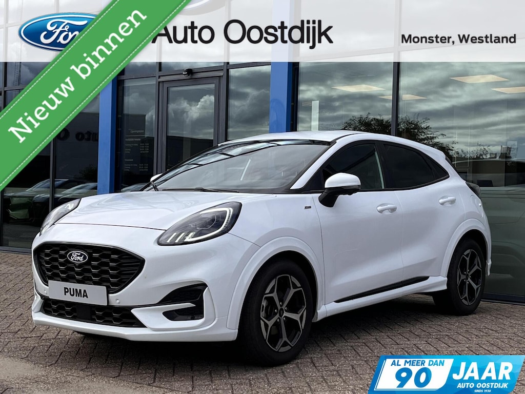 Ford Puma 1.0 EcoBoost Hybrid ST-Line 125PK Winterpack Adaptieve Cruise 360-Camera Matrix-LED Elek. Achterklep Navi Carplay Keyless Privacy Glass *Rijk uitgerust*