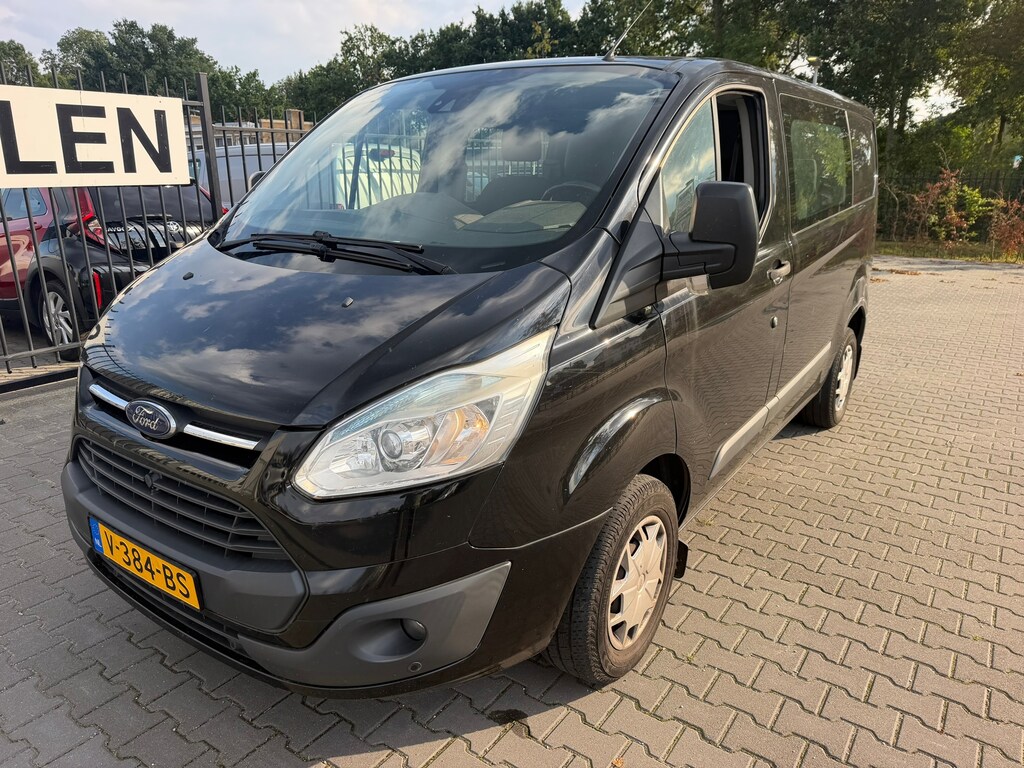 Ford Transit Custom 270 2.2 TDCI L1H1 Trend DUBBEL CABINE! NAVI l CRUISE l Airco l TREKHAAK! GEEN AFTRAPBUS keurig netjes!