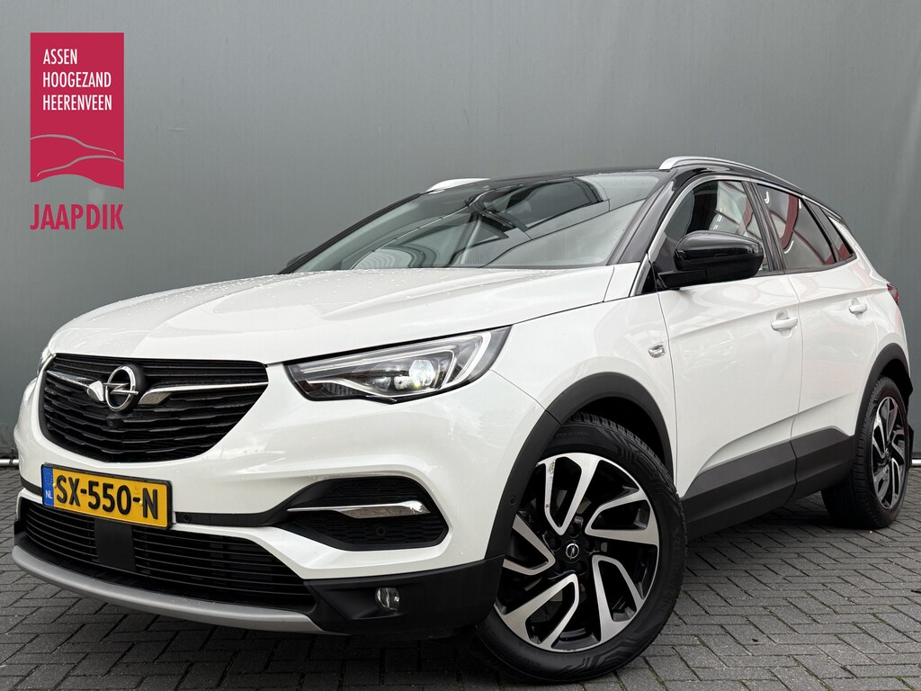 Opel Grandland X BWJ 2018 1.2 Turbo 131 PK Ultimate TREKHAAK | HALF LEDER | STOELVERW. | STUURVERW. | CAMERA | ELEKTR. ACTERKLEP | NAVI | CLIMA | CRUISE | CARPLAY + ANDROID | KEY LESS | LMV | PDC