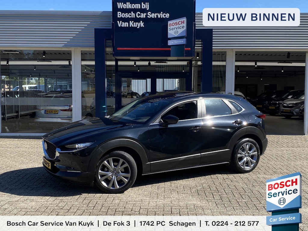 Mazda CX-30 2.0 e-SkyActiv-X M Hybrid Exclusive-line / NL-Auto! / 1e Eigenaar! / 34.000 km / 184 PK / Fabrieksgarantie Jan 2030 / Vol-Leder / Elektr Stoelen met Memory / Schuifdak / Adaptive Cruise / Full LED Verlichting / Head-up Display / Keyless Entry & Go / Parkeercamera / Stoel- en Stuurwielverwarming / Digitale Cockpit / 18 " LMV / All Season Banden / DAB, Bluetooth, CarPlay etc. /