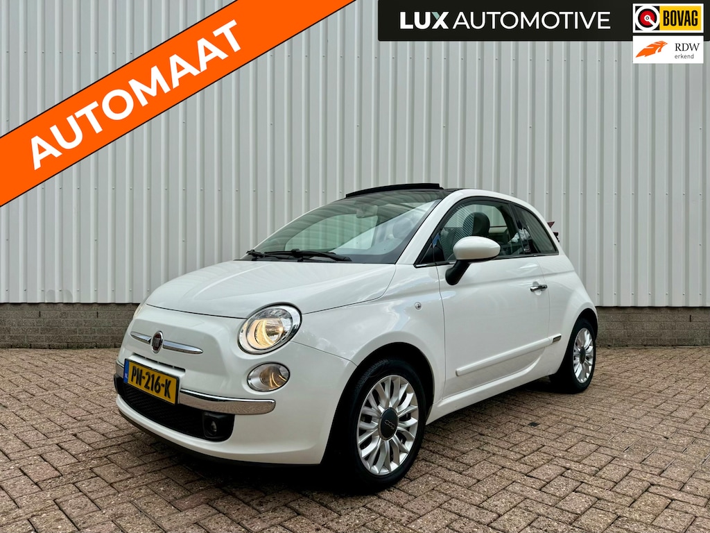 Fiat 500C 1.2 Easy Automaat, Rood Cabriodak, Airco, PDC, LM Velgen met 4-seizoenenbanden