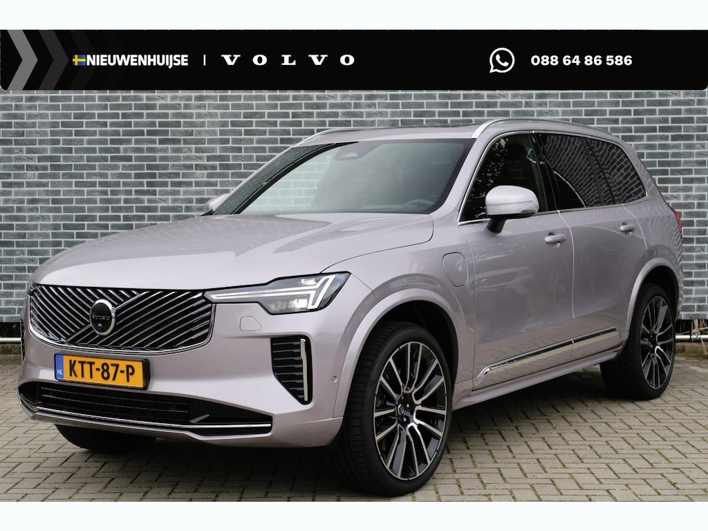 Volvo XC90 2.0 T8 Plug-in hybrid AWD Ultra Bright Exec. Ed. | Adaptieve Cruise Control | Elektr. schuif-\-kanteldak | 360 Camera | Luchtvering | Bowers & Wilkins Premium Audio | Extra getint glas | Gelamineerde ramen | Geventileerde voorstoelen | Stoelverwarming | Stoelmassage | Verwarmd stuurwiel | Google Services | Head-up display | Alcantara hemelbekleding | 22" Lichtmetalen velgen |