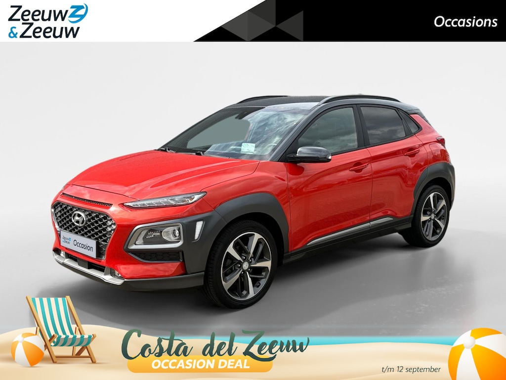 Hyundai Kona 1.0T Premium | Elek. stoelverstelling | Stoelverwarming | Navi | Leder