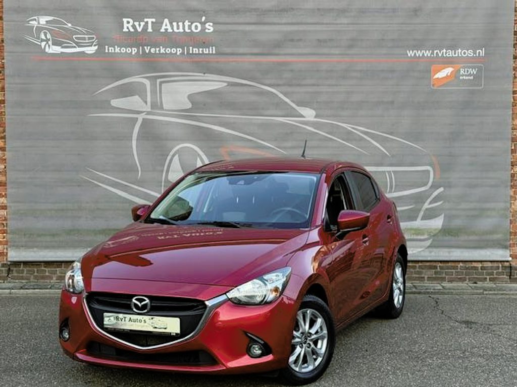 Mazda 2 1.5 Skyactiv-G S Navi,Stoelverwarming,Parksensoren,Cruisecontrol,Airco,Garantie