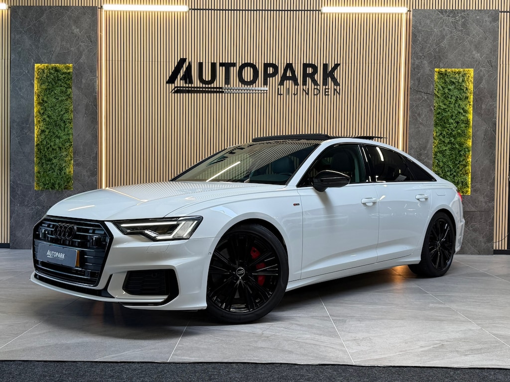Audi A6 Limousine 55 TFSI e quattro 3X S-LINE|PANO|MATRIX LED|MEMORY|KEYLESS|CARPLAY|SFEERVERLICHTING|NIGHTPAKKET|DEALER ONDERHOUD