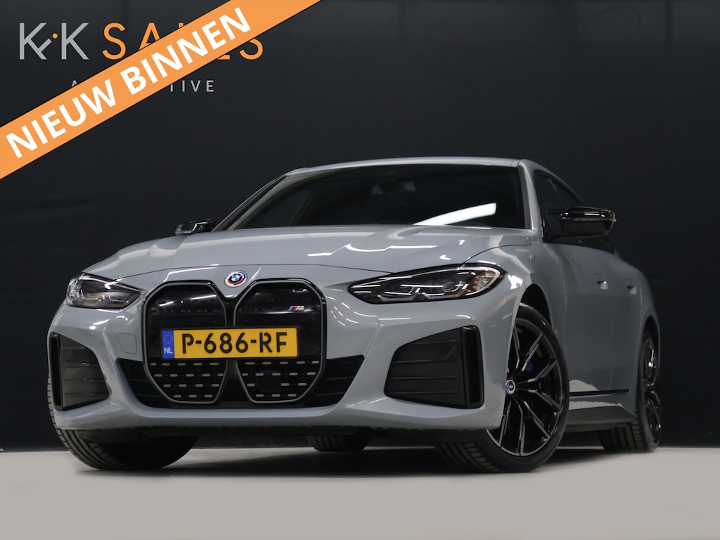 BMW i4 M50 High Executive 84 kWh [TREKHAAK, APPLE CARPLAY, HEAD-UP DISPLAY, STOELVERWARMING, CRUISE CONTROL, CAMERA, PDC V+A, ELEKTRISCHE ACHTERKLEP, NAVIGATIE, LED, LEDER, NIEUWSTAAT]