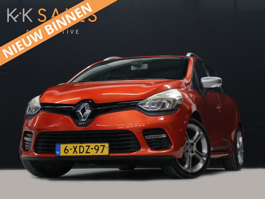 Renault Clio Estate 1.2 GT AUTOMAAT [CRUISE CONTROL, BASS REFLEX AUDIO, RS DRIVE, KEYLESS, SPORTSTOELEN, NAVIGATIE, PDC A, AIRCO, LED, START STOP SYSTEEM, SPORT, GETINT GLAS, NIEUWSTAAT]